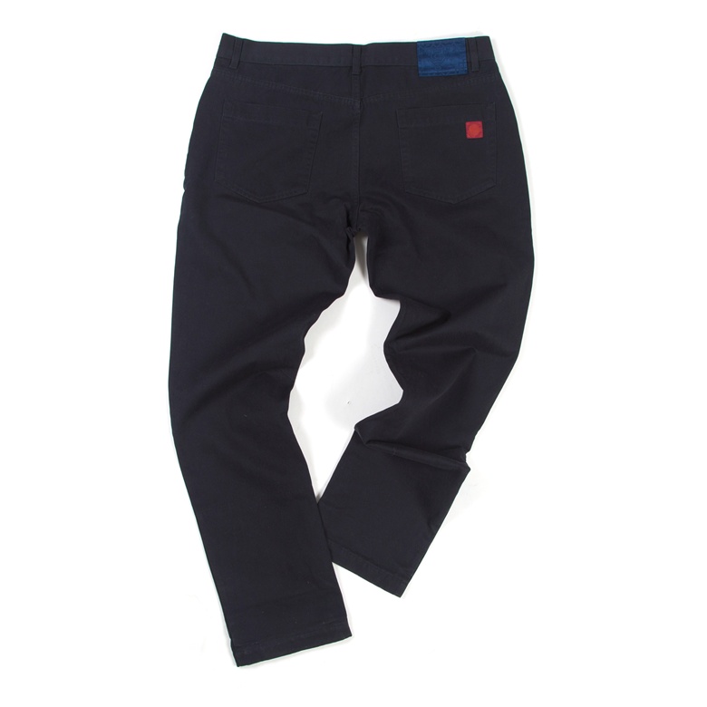 Silk Blue Roll Up Chino (Back)_NT$4080