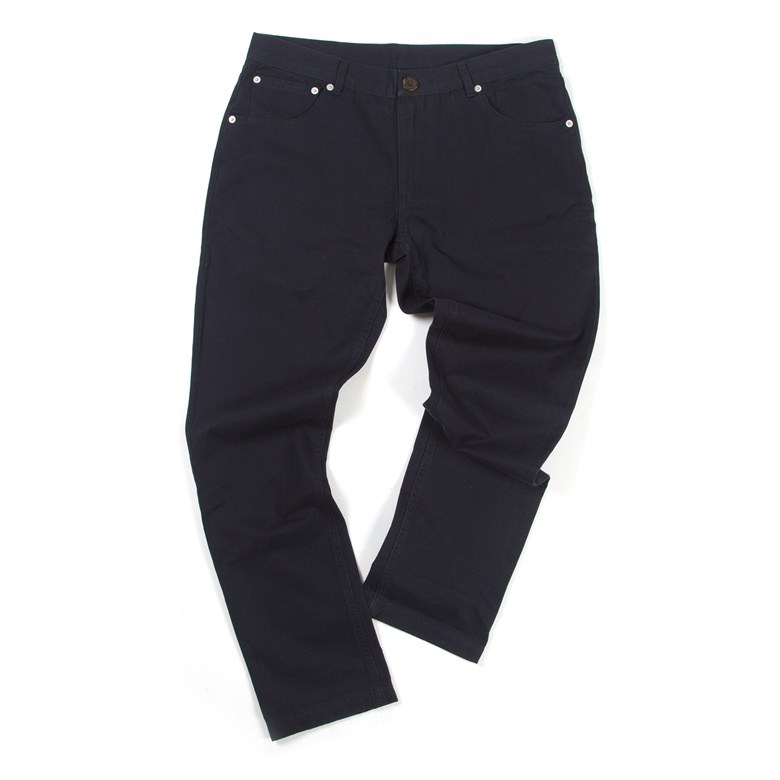 Silk Blue Roll Up Chino (Front)_NT$4080