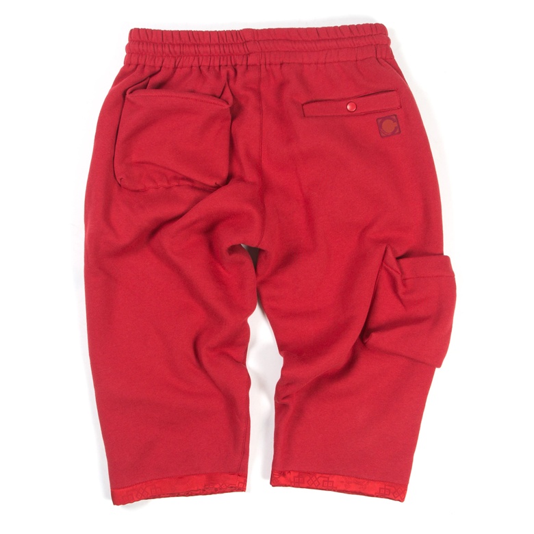 Silk Red Kung Fu Room Pants (Back)_NT$3480