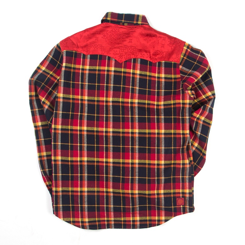 Silk Red Western Shirt (Back)_NT$4580