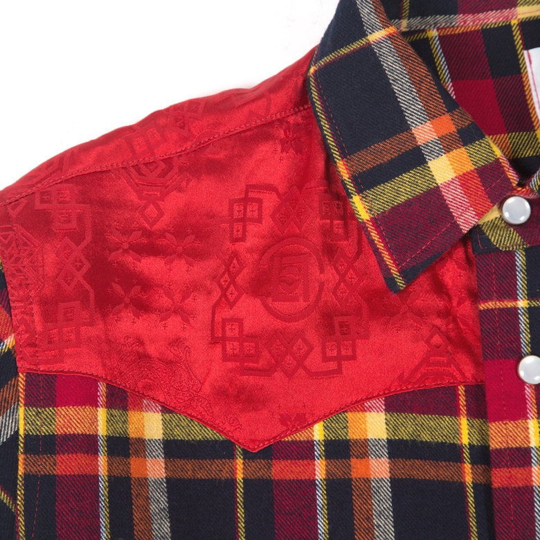 Silk Red Western Shirt (Detail)_NT$4580