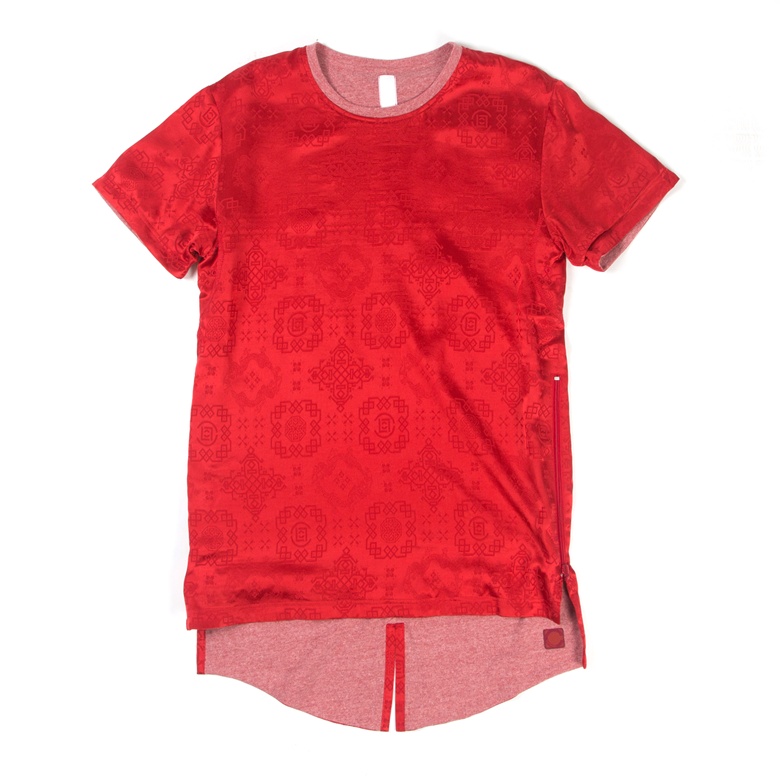 Silk Reversible Red Silk Tee (Front)_NT$3680
