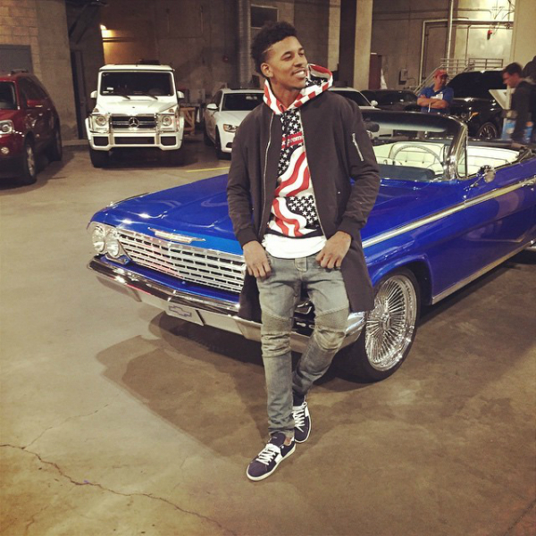 Nick-Young-wears-Fear-of-God-LA-jacket-Supreme-Hoodie-Balmain-Jeans-and-Saint-Laurent-low-top-sneakers-shoes-640x640