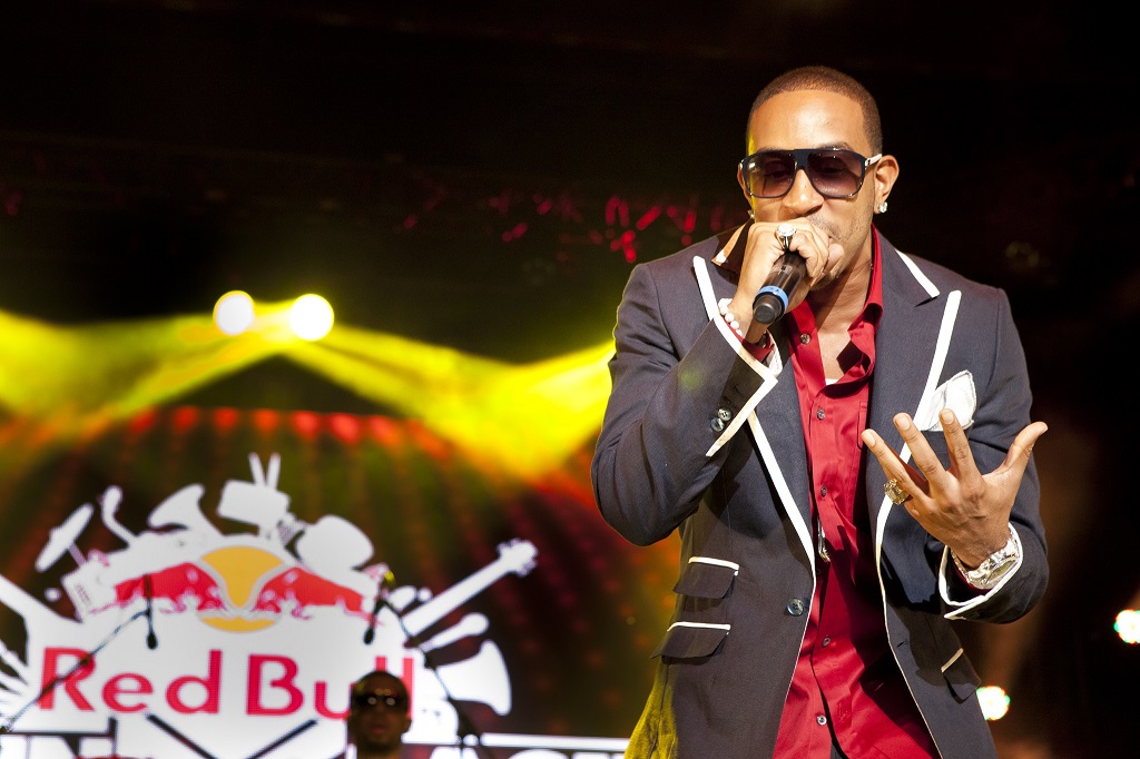Mike Posner and Ludacris perform for Red Bull Soundclash in Miami, FL, USA on December 31th, 2011