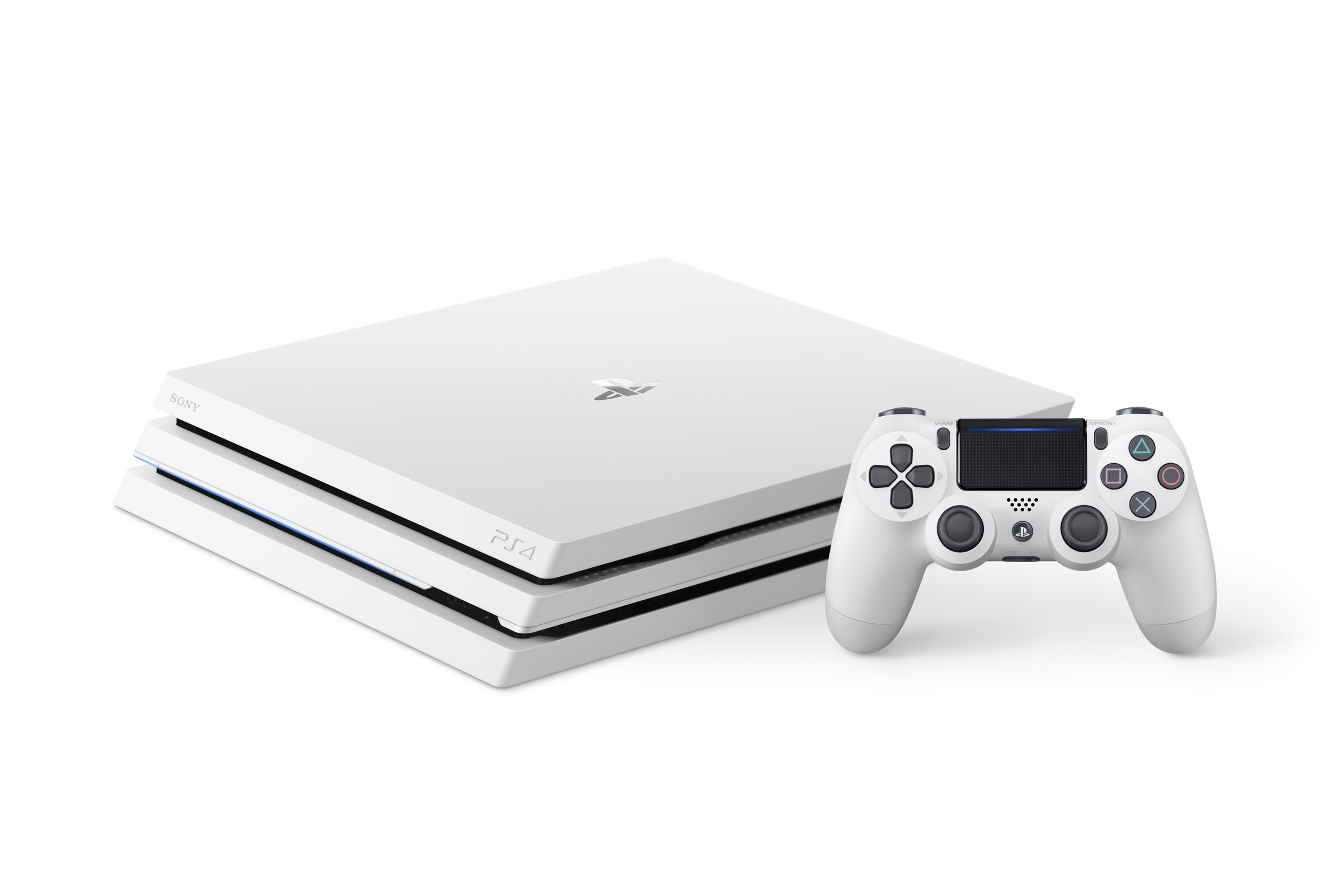 绝美白注入极简主机！ PlayStation 4 Pro 主机推出第一款新色「冰河白」