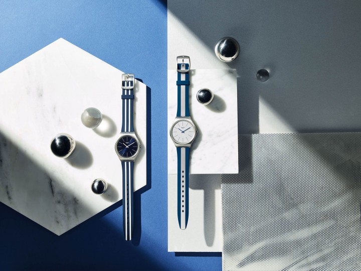 Swatch SKIN Irony 超薄金屬錶 錶款照(海洋藍、酷玩藍)