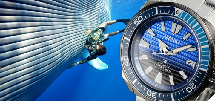 Seiko Prospex 「愛海洋」錶款獨特藍鯨腹部紋理面盤設計 SRPC93J1 / NT$ 18,000
