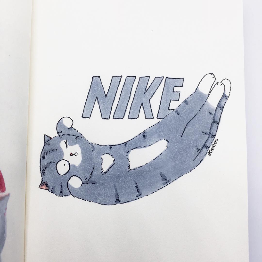 222貓之日這一天，運動潮流品牌 LOGO 全被喵星人「入侵」啦！貓奴直呼：「太欠買了～」