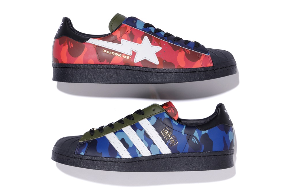 台灣販售預告｜一半流星一半三線！萬眾矚目的 BAPE® × adidas Originals Superstar 聯乘鞋款「雙色」即將開賣！