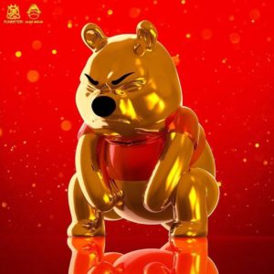 真的大出黃金啦！崩壞版「便便維尼小熊公仔」推土豪金限量新品　粉絲：再買一隻！