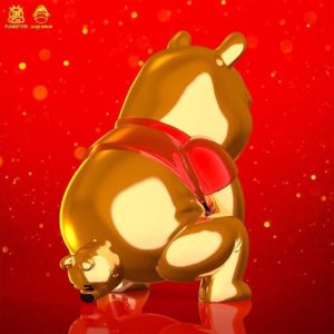 真的大出黃金啦！崩壞版「便便維尼小熊公仔」推土豪金限量新品　粉絲：再買一隻！
