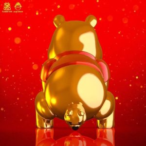 真的大出黃金啦！崩壞版「便便維尼小熊公仔」推土豪金限量新品　粉絲：再買一隻！