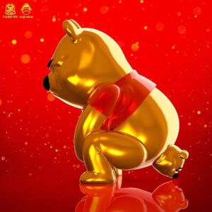 真的大出黃金啦！崩壞版「便便維尼小熊公仔」推土豪金限量新品　粉絲：再買一隻！