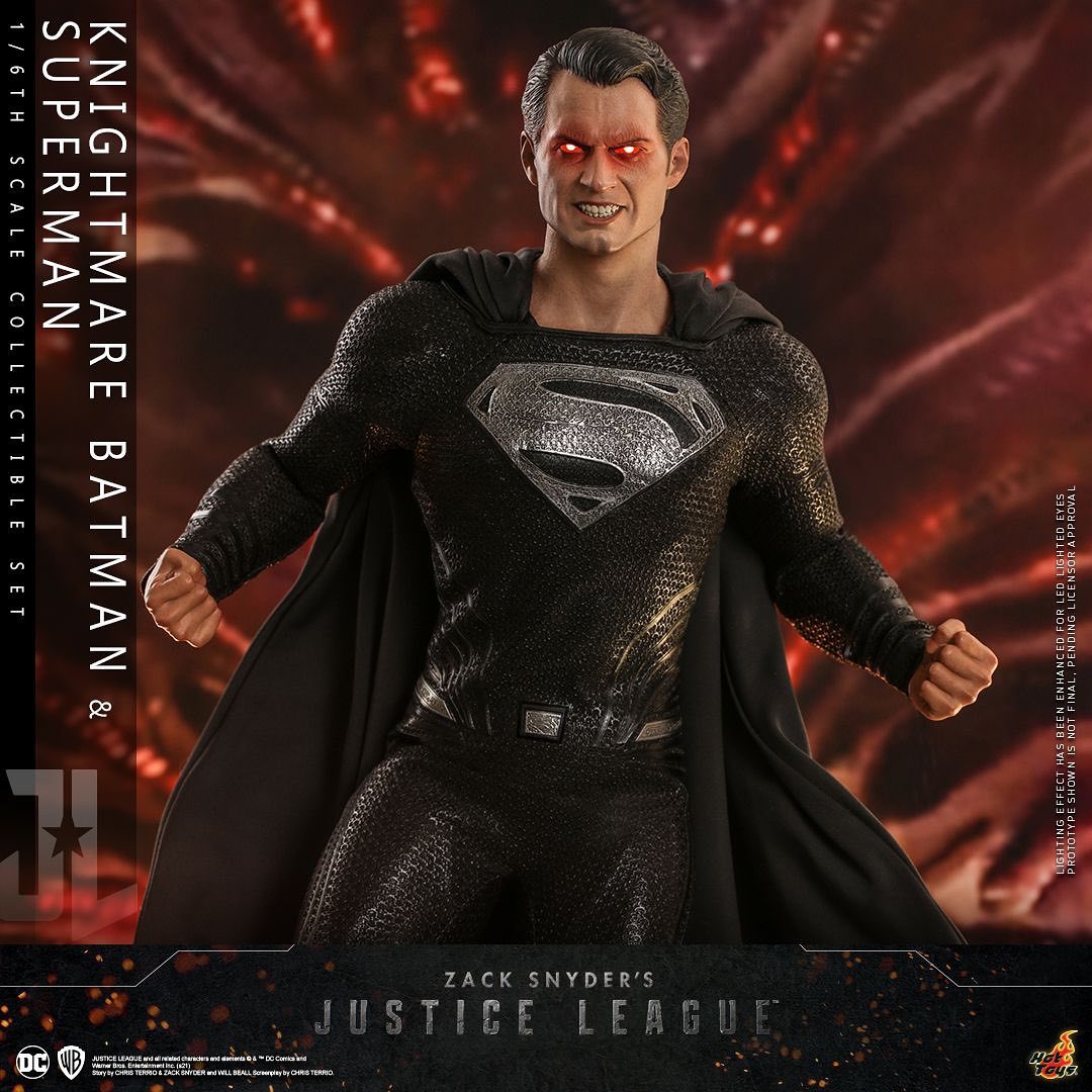 黑暗降臨！Hot Toys 推出《正義聯盟》代表模型：黑超人、惡夢蝙蝠俠
