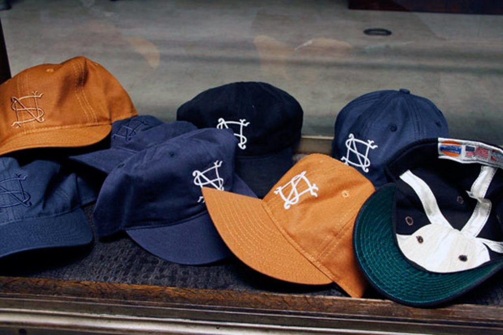 Ebbets Field Flannels × nonative × SOPHNET三方聯乘棒球帽。