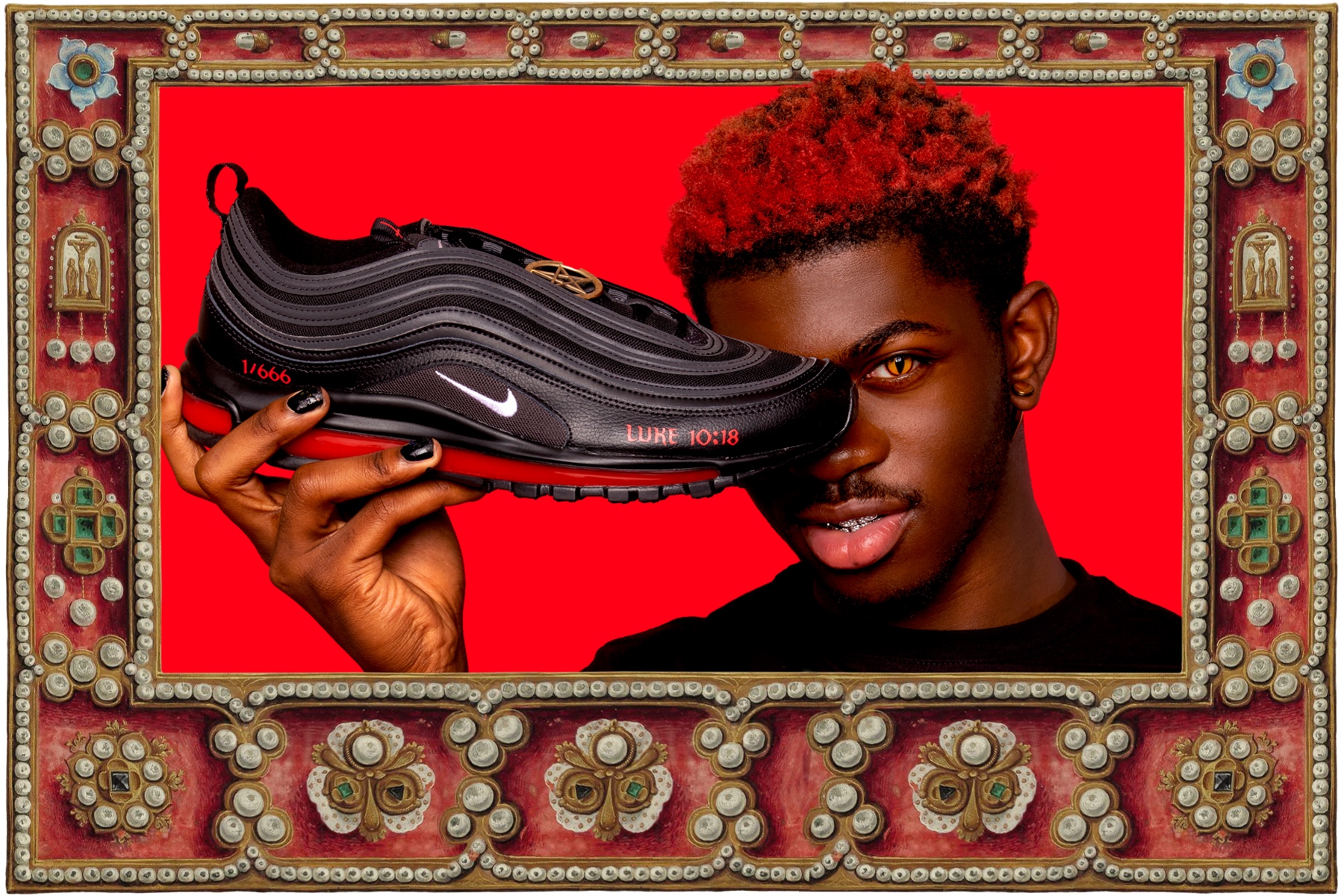 MSCHF x Lil Nas 客製 Nike Air Max 97「撒旦」