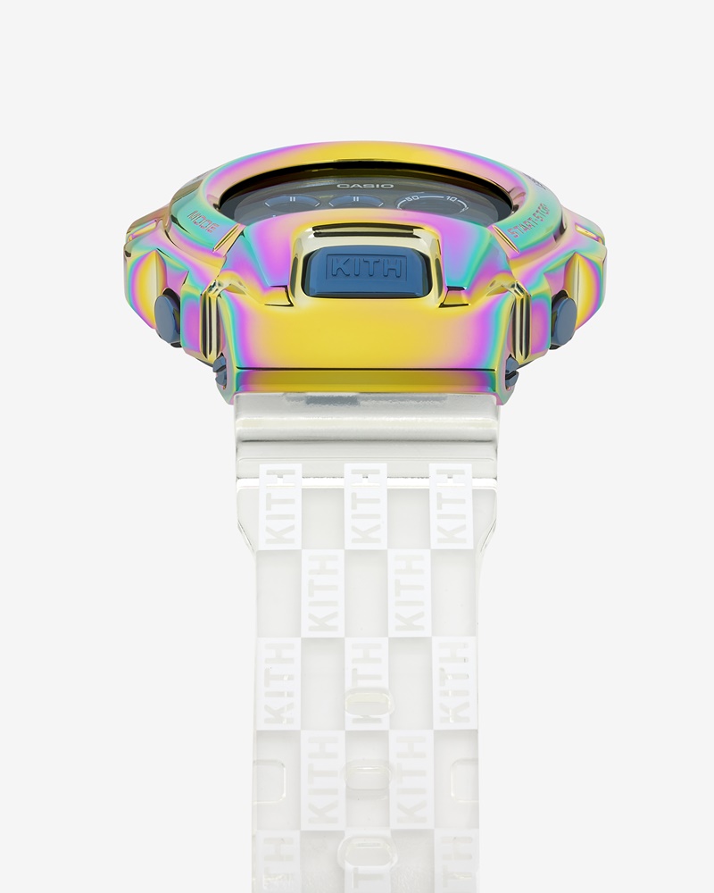 台灣販售預告｜滿版 LOGO 錶帶加上炫彩錶殼只能買單！ KITH x G-SHOCK 全新聯乘 GM-6900 限量登台！