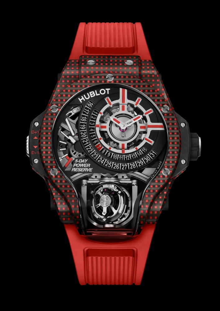 全球限量各「 8 」只！ HUBLOT 宇舶推出 MP-09 雙軸陀飛輪腕錶，注入業界第一 3D 彩色碳纖維！