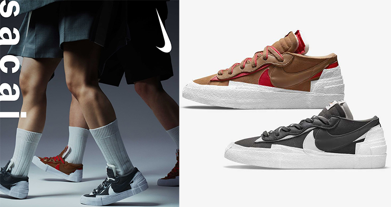 這回不當陪跑金牌！sacai x Nike Blazer Low 抽籤販售情報釋出，配色