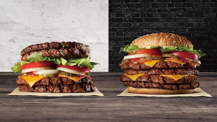 全都是肉！漢堡王重磅「4 層火烤牛肉堡」只賣 14 天，要不要麵包任君挑選