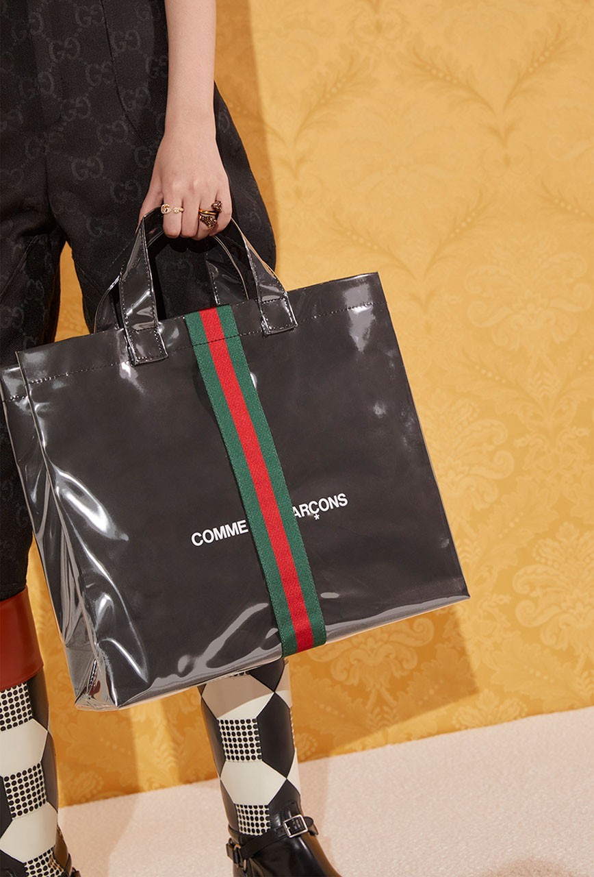 注目度 100 % 的重磅合作！ Gucci x COMME des GARÇONS 全新聯乘托特包正式開賣！