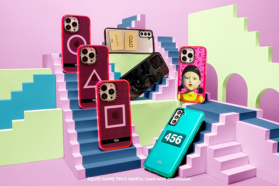 CASETiFY x 《魷魚遊戲》聯名系列手機殼限量登場！這下從 9.8  英呎玻璃橋摔落也不怕