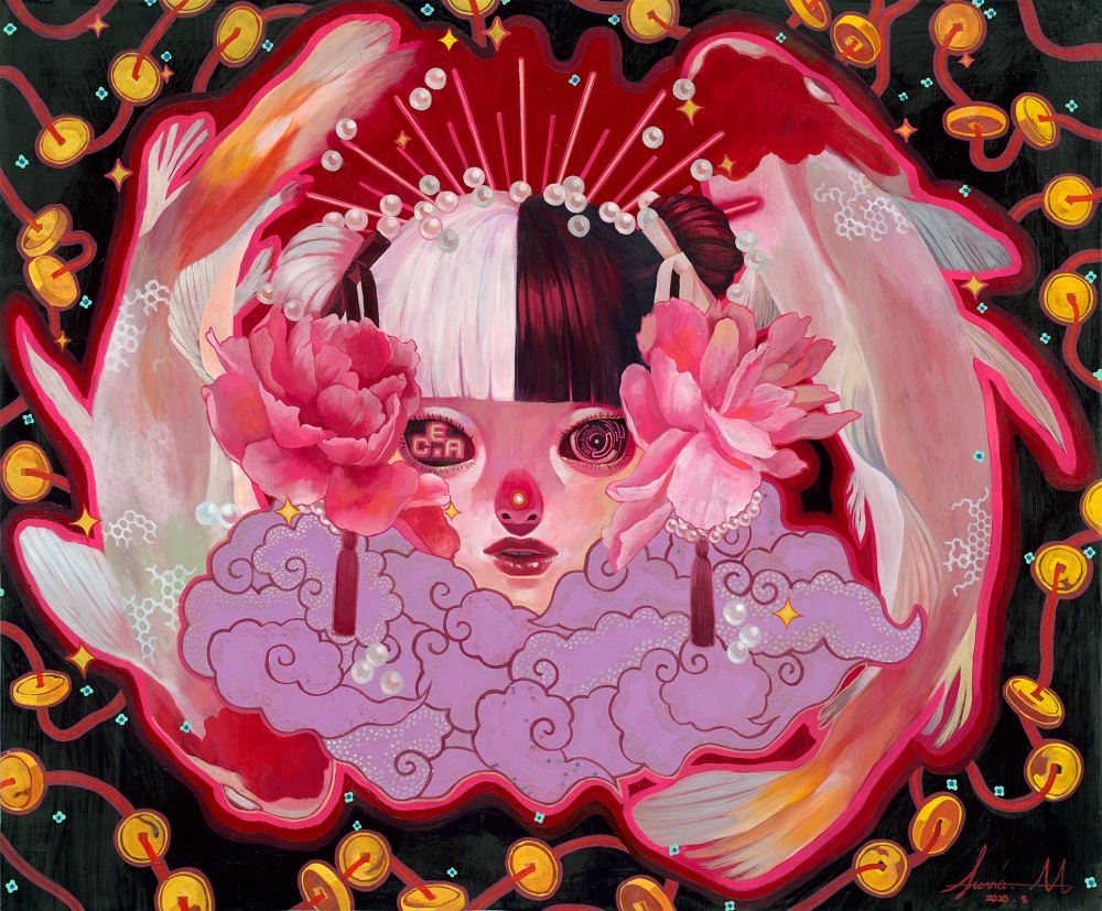 日本新生代超扁平派！人氣藝術家 丸山純奈 個展 Junna Maruyama Solo Exhibition 正式在台開催