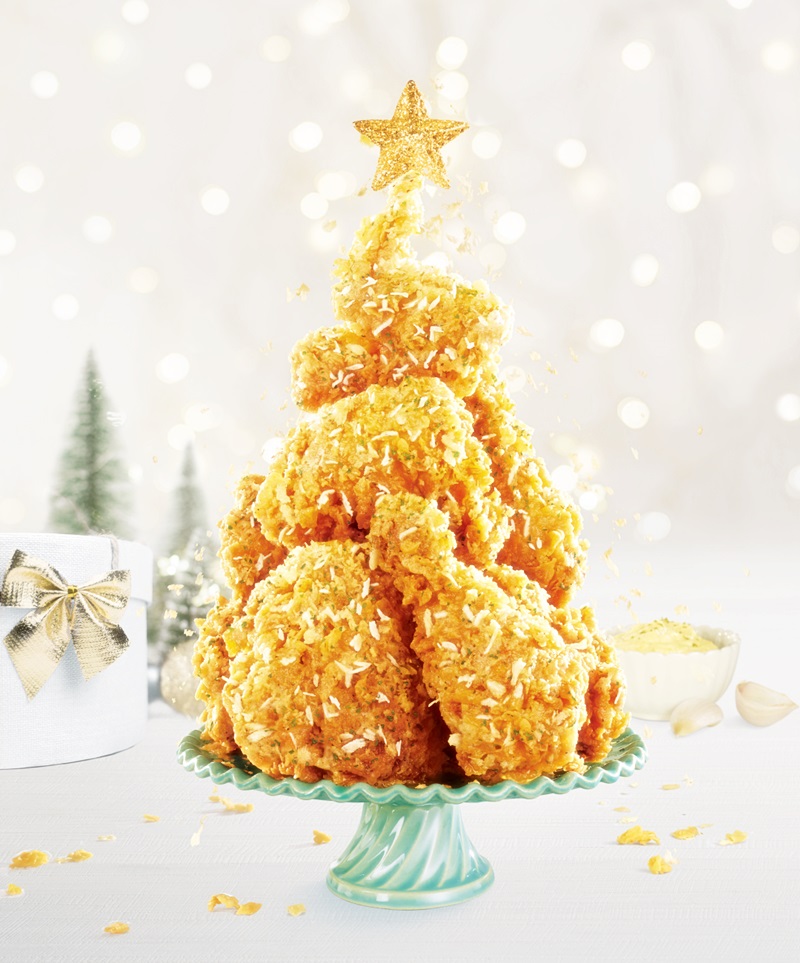 肯德基「奶油香蒜雪花脆雞」聖誕專屬限定只賣 1 個月！「紐澳良烤全雞」同步感恩歸來