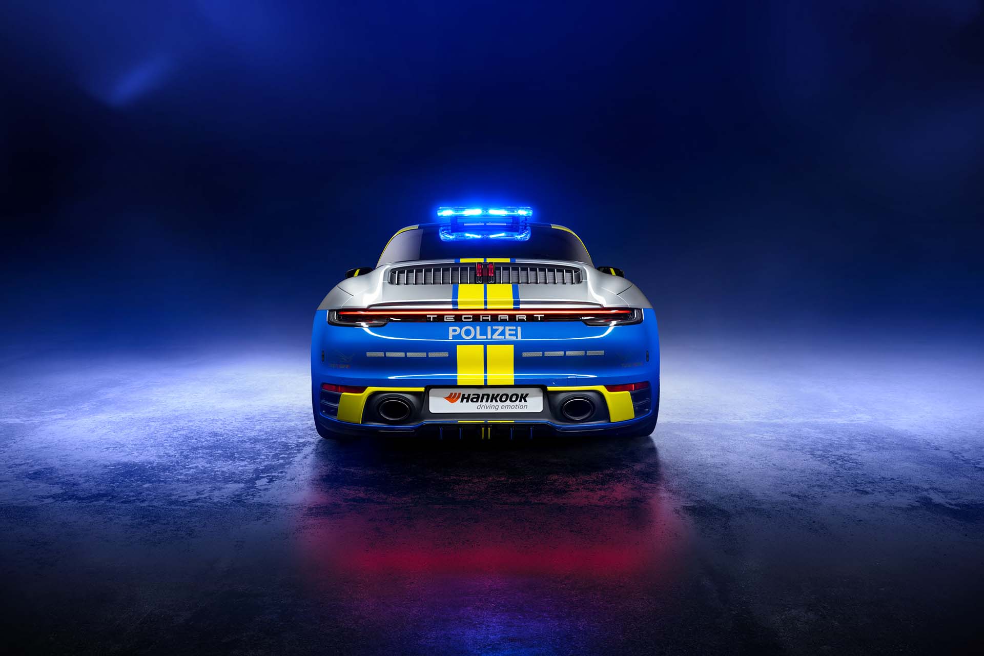 條杯覺得羨慕！TECHART 發表改裝新作，竟是輛 Porsche 911 警車？