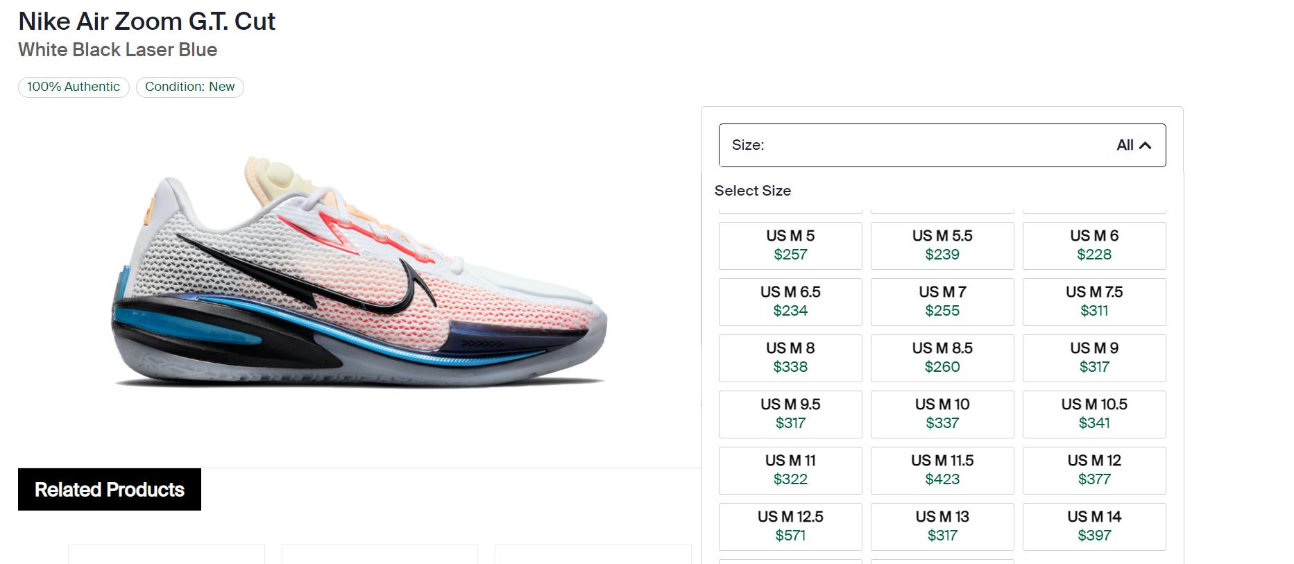 Nike Air Zoom G.T. Cut