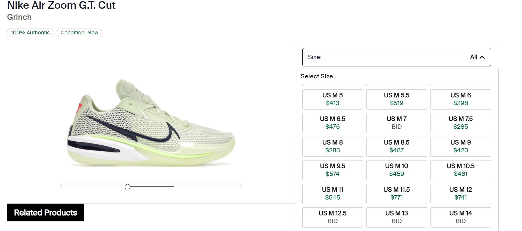 Nike Air Zoom G.T. Cut