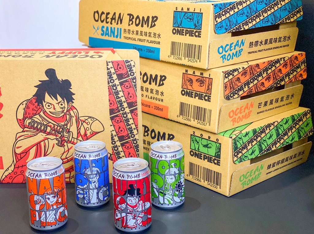 這就是「娜美」的味道！Ocean Bomb x 《航海王》聯名氣泡水新上架，一開罐感受大海冒險般的沁涼魅力！