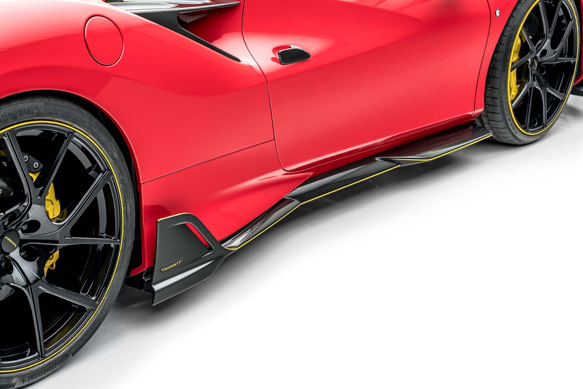 Mansory 為 Ferrari F8 車系推出升級套件 …. 難得很收斂？