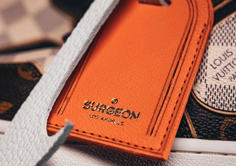 鞋身全由 LV 包手工打造！知名改鞋單位工藝呈現 LV x Air Jordan 1 系列，還原奢華細節向 Virgil 致敬！