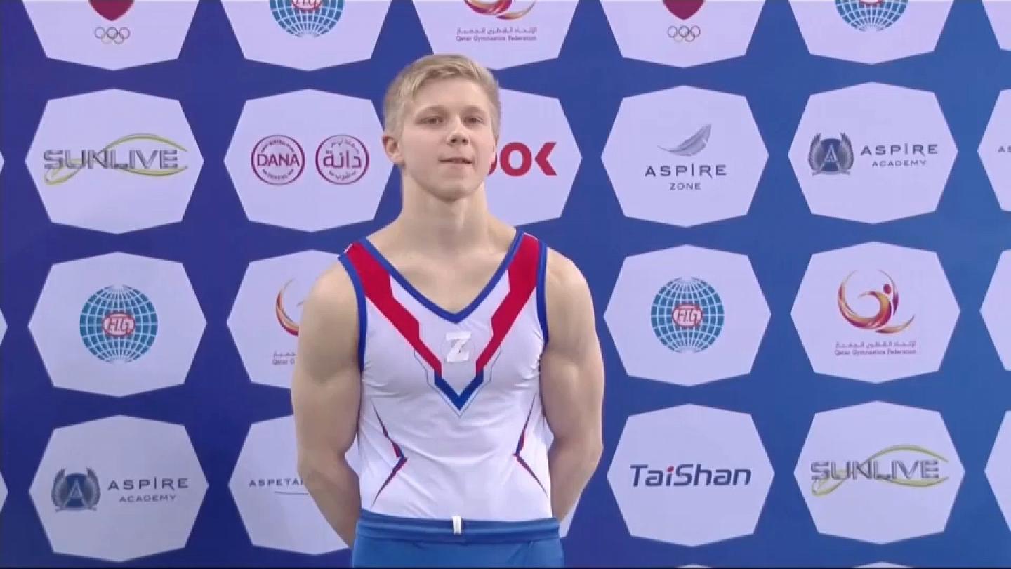 俄羅斯體操選手 Ivan Kuliak 之前參加世界盃獲得銅牌時，於胸前貼上了 Z 字符號、象徵他支持俄羅斯人入侵烏克蘭