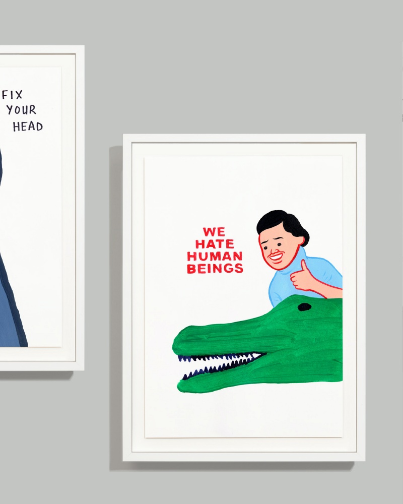兩大插畫大師一次收藏！ David Shrigley x JOAN CORNELLÀ 限量聯名絹印版畫開放抽選購買！