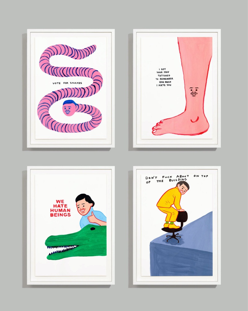 兩大插畫大師一次收藏！ David Shrigley x JOAN CORNELLÀ 限量聯名絹印版畫開放抽選購買！