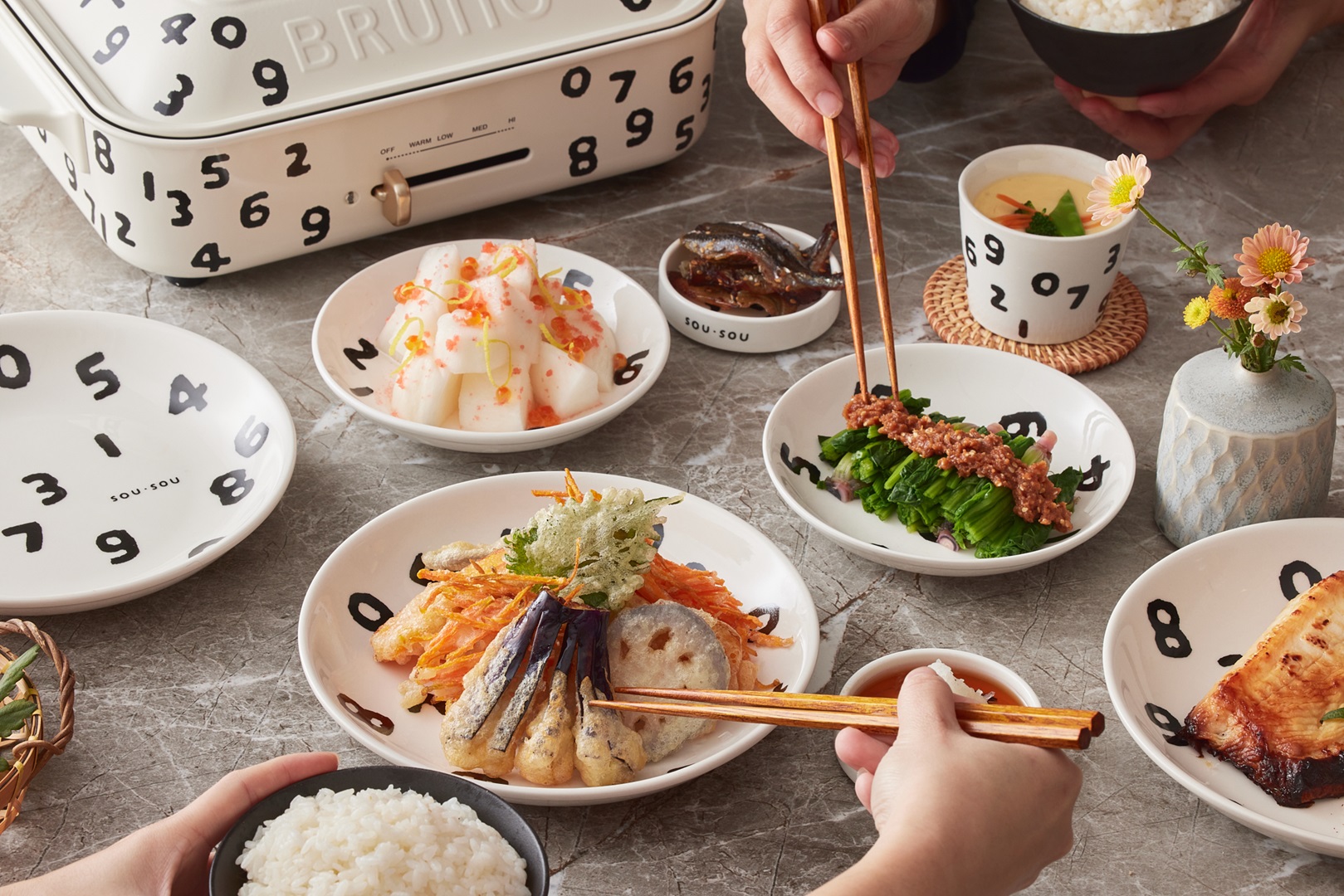 用味蕾遊京都！BRUNO x SOU・SOU 台灣限定款電烤盤全新登台！宅在家也要有滿滿儀式感