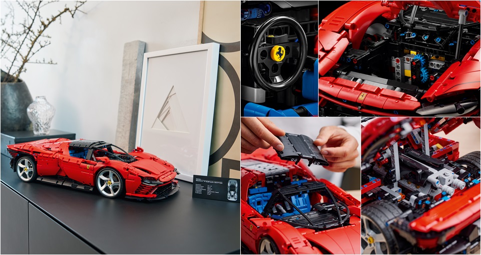 LEGO 42143 Ferrari Daytona SP3 頂級超跑 COOL開箱！1/8 比例忠實還原，致敬賽道火焰的輝煌與雋永