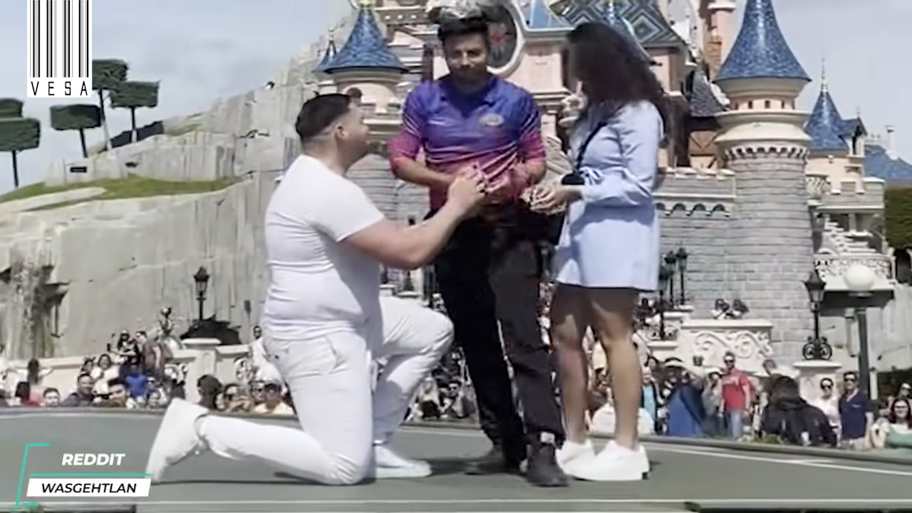 網友在巴黎迪士尼求婚卻遭到被工作人員搶走戒指的尷尬慘劇