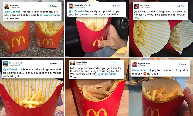 麥當勞地區限定的 sharing size 薯條引發討論