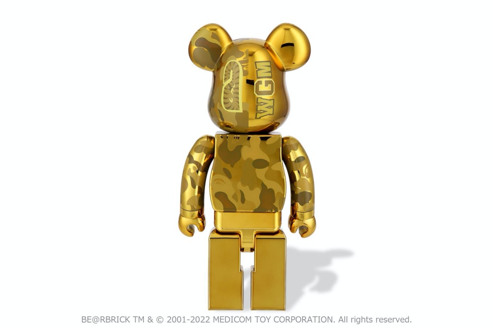 台灣販售預告｜你掉的金鯊熊還是銀鯊熊？ BE@RBRICK x BAPE®︎ CAMO SHARK GOLD & SILVER 即將限量登台！