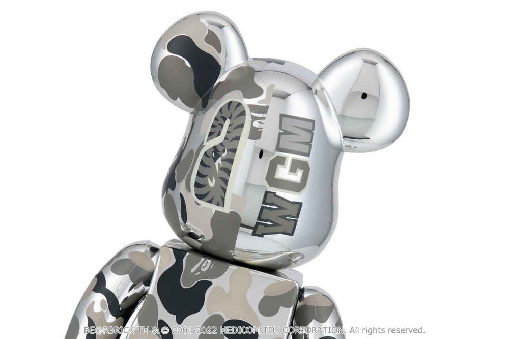 台灣販售預告｜你掉的金鯊熊還是銀鯊熊？ BE@RBRICK x BAPE®︎ CAMO SHARK GOLD & SILVER 即將限量登台！