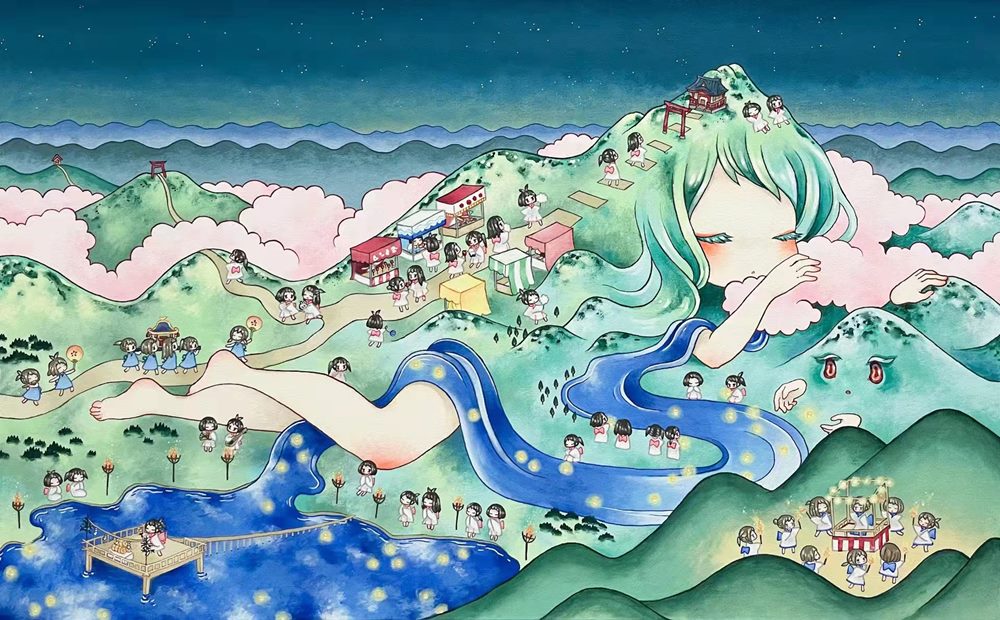 日本新銳畫家「丸山純奈」不用錢就能看得到！「蟬鳴」藝術家聯展本月正式登場