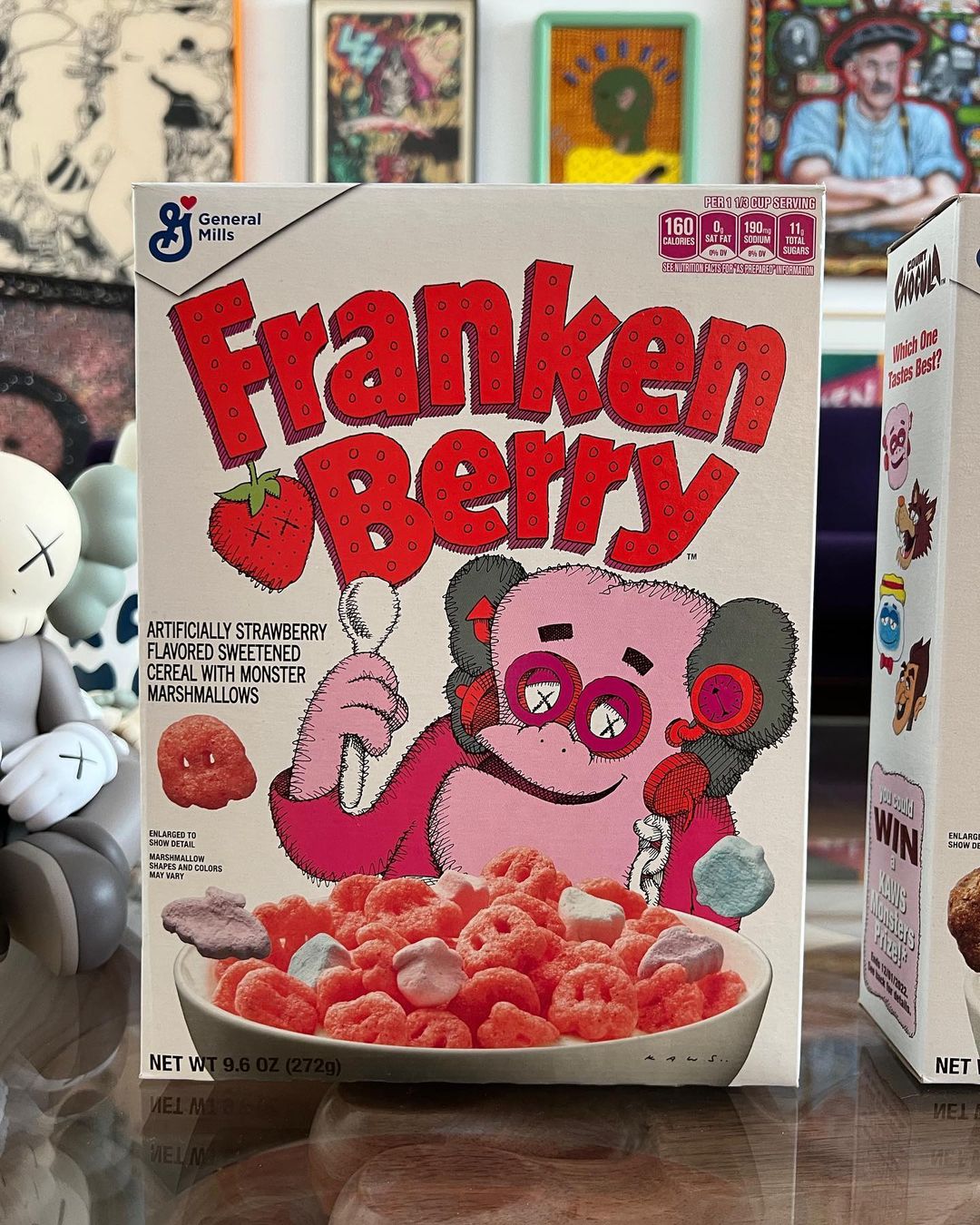 XX 加持更美味！KAWS x General Mills 聯名穀物麥片登場，吃了絕對「潮」級有活力！
