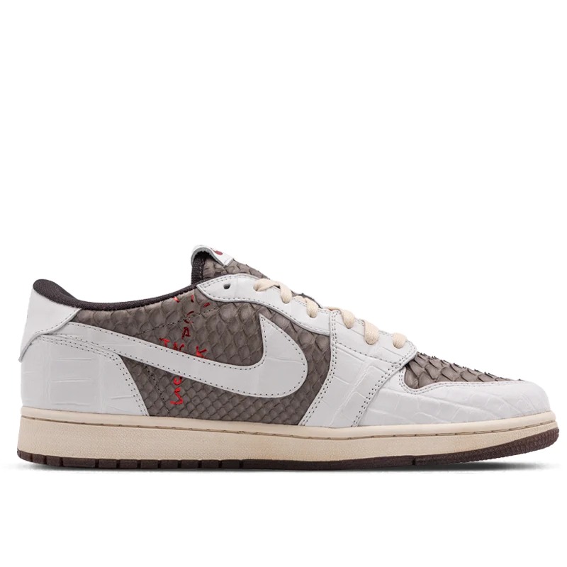 鱷魚、蟒蛇皮超頂！Travis Scott x Air Jordan 1「精品級」版本正式發售