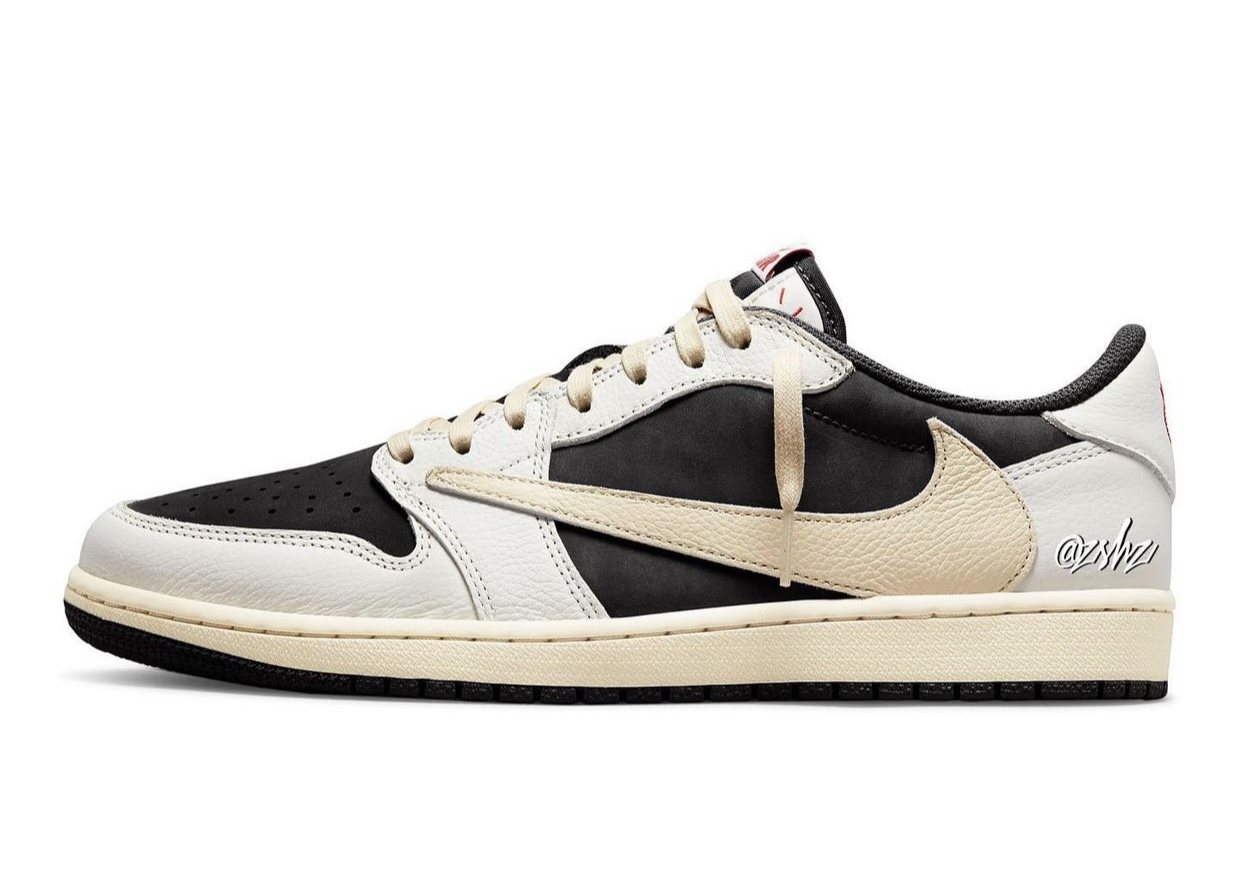 「黑摩卡」肯定也是大拇指！Travis Scott x Air Jordan 1 Low OG “Sail Black” 確定販售登場