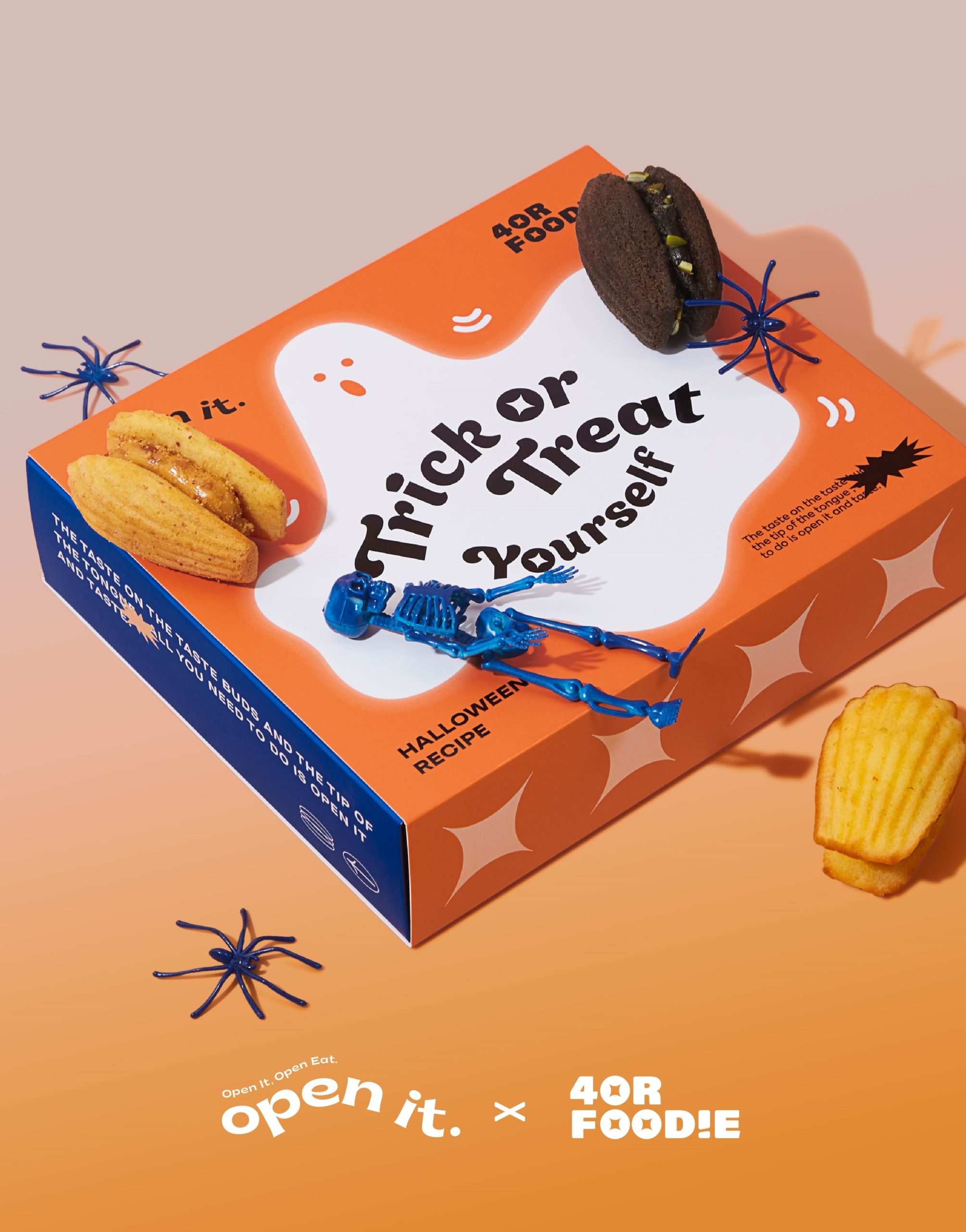 不給吃就搗蛋！ 瑪德蓮專門品牌 open it.  聯手台灣美食 IG 平台 4foodie 推出萬聖節新品