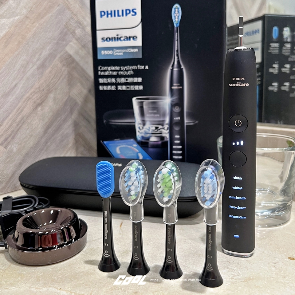 COOL開箱｜360 度各角落刷好刷滿！飛利浦 Sonicare 鑽石靚白智能音波震動牙刷