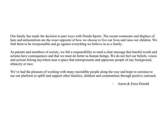 肯爺要孤老終生了？球星 Aaron Donald 和 Jaylen Brown 紛紛解約 Donda Sports